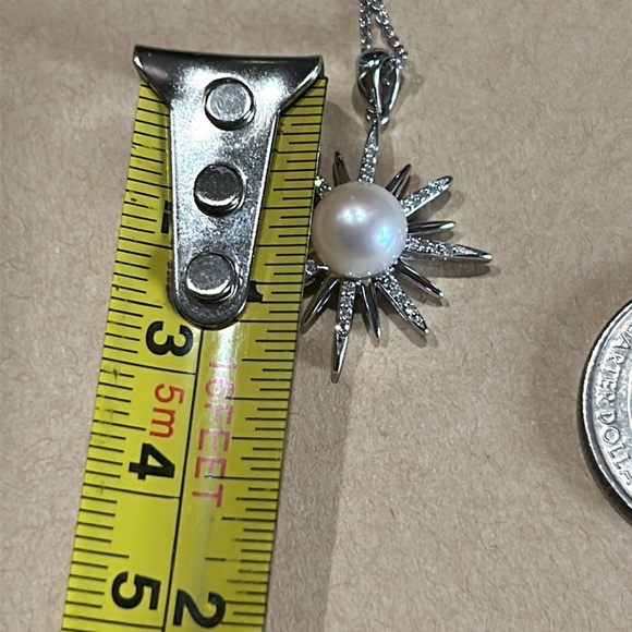 Simply Vera Vera Wand sterling silver cultured pearl, diamonds Necklace - Picture 9 of 10